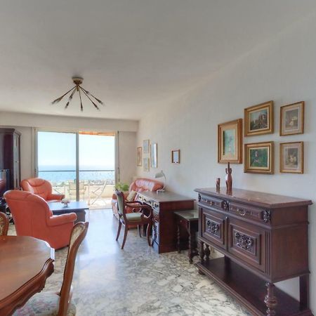 Confortable 3 Pieces Avec Superbe Vue Mer Apartment Nice Bagian luar foto