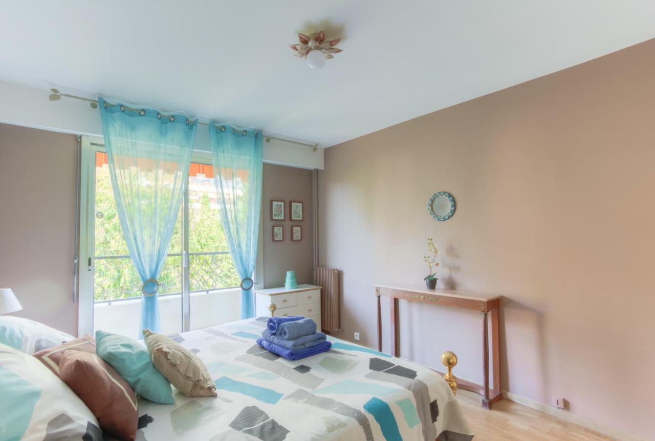 Confortable 3 Pieces Avec Superbe Vue Mer Apartment Nice Bagian luar foto